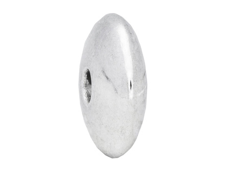 Oponka / przekładka / 4x7x7mm / kolor jasny srebrny / otwór 1mm / 10szt
