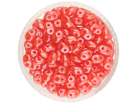 SuperDuo™ / 2.5x5mm / Luster / Milky Grapefruit / 10g / ~140szt