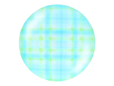 Kaboszon szklany z grafiką K12 PT1433 / błękitny / 12mm / 4szt