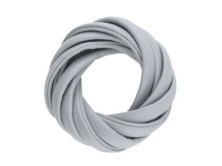 soSimple™ / rzemień ekologiczny / klejony / płaski / 5x2mm / szary / 20cm