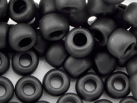 TOHO™ / Round 3/0 / Opaque Frosted / Jet / 10g / ~60szt