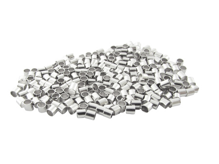 Zaciski stal chirurgiczna / rurka 1mm / srebrny / 100szt