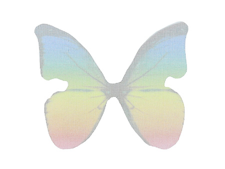 Skrzydła motyla / z organzy  / 33x38mm / multikolor / 4szt