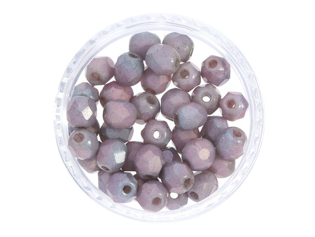 Firepolish™ / 4mm / Matte Luster Metallic / Amethyst / 40szt