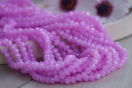 CrystaLove™ / kryształki szklane / rondelle / 6mm / bladofioletowy / 88szt