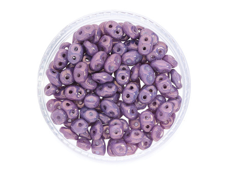 SuperDuo™ / 2.5x5mm / Luster Metallic / Amethyst / 10g / ~140szt