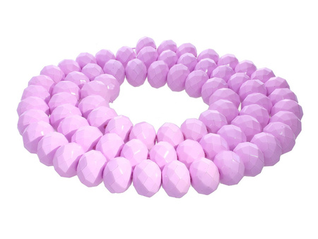 Milly™ / koraliki szklane / rondelle / 3x4mm / liliowy / otwór 0.7mm / 150szt