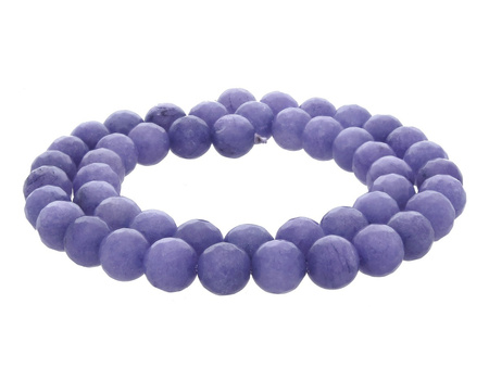 Agat / kula fasetowana / 8mm / pastelowy fioletowy / 45szt