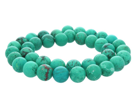 Turkus / kula / 10mm / turkusowo-zielony / 38szt