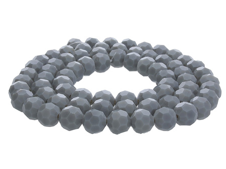 CrystaLove™ / kryształki szklane / ball / 3mm / szary / lustrzany / 200szt