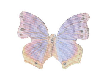 Skrzydła motyla / z organzy  / 33x43mm / multikolor / 4szt