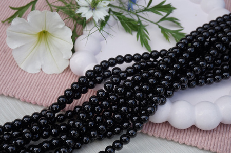 Milly™ / kula / 6mm / czarny / 70szt