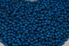 TOHO™ / Round / 11/0 / Permafinish - Matte Galvanized Turkish Blue / 10g
