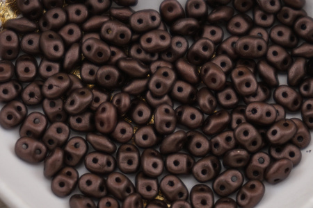 SuperDuo™ / 2.5x5mm / Pearl Coat - Bistre / 10g