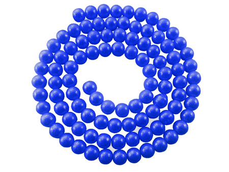 Koraliki Galaxy™ kula 8mm / chabrowy / pokryte złotym pyłem / otwór 1mm / 110 koralików