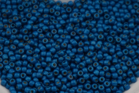 TOHO™ / Round / 11/0 / Permafinish - Matte Galvanized Turkish Blue / 10g