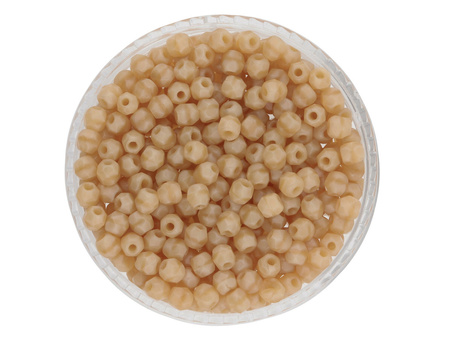 Firepolish™ / 3mm / Coral / Honey Beige / 40szt