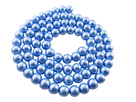 SeaStar™ / modry / kula / 4mm / otwór 0,5mm / 1sznur / 230szt.
