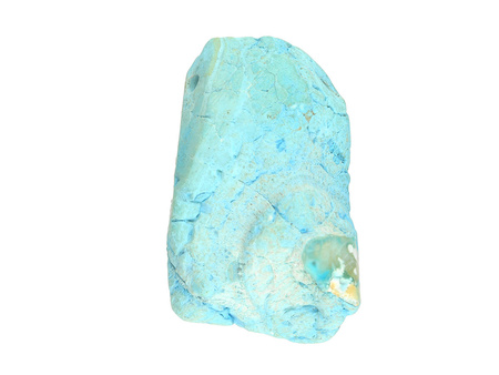 Agat / zawieszka nieregularna / 37x22x12mm / otwór 2.1mm / turkusowy / 1szt