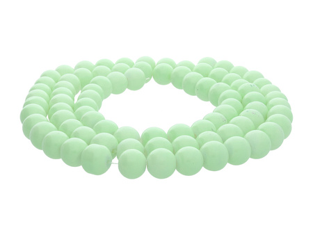 Koraliki powlekane / kula / 10mm / jasny groszkowy / 85szt