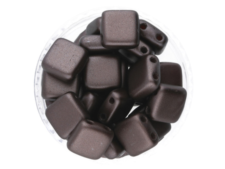 CZECHMATES™ / Tile Bead / 6mm / Pearl Coat / Bistre / 30szt