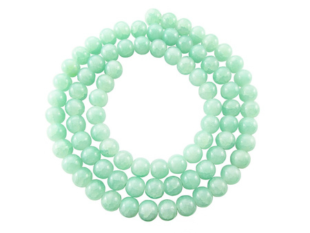 Koraliki szklane Mistic™ kula 8mm / pastelowy miętowy / otwór 1mm / 100 koralików