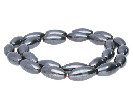 Hematyt, kamień naturalny / oliwka / 12x6x6mm / Classic Black / otwór 1.2mm / 32szt