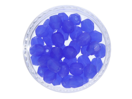 Firepolish™ / 4mm / Matte Opaque / Blue / 40szt