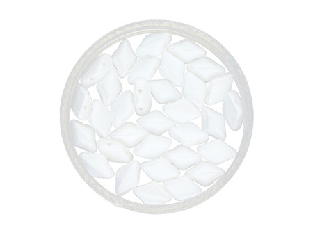 GEMDUO™ / 8x5mm / Pearl Coat / Snow / 5g / ~35szt