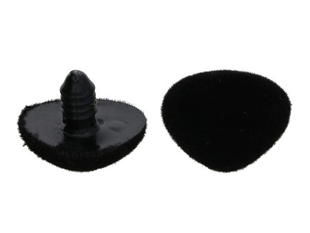 Noski do maskotek / zamszowe / z zatyczkami / czarne / 17mm / 4szt