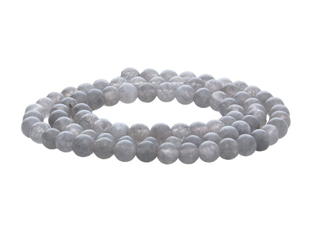 Agat / kula / 3mm / srebrny / 120szt