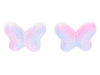 Motyl / przekładka / szkło / 10x14mm / fioletowy / 2szt