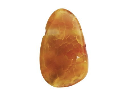 Agat / kropla płaska / 36x23x9mm / pomarańczowy / 1szt