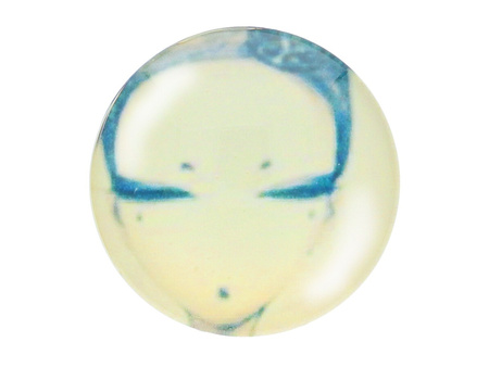 Kaboszon szklany z grafiką K20 PT1329 / kremowy / 20mm / 2szt