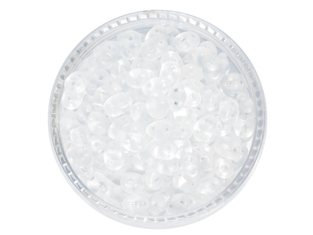 SuperDuo™ / 2.5x5mm / Matte / Crystal / 10g / ~140szt