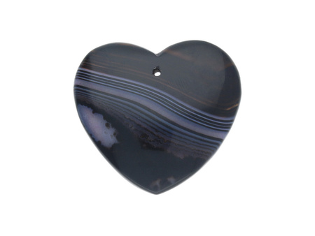 Sardonyks / zawieszka / serce / 37x39x7.5mm / 1szt