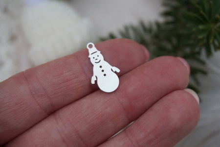 Bałwan / zawieszka / stal chirurgiczna / mm / srebrnyy / 1szt