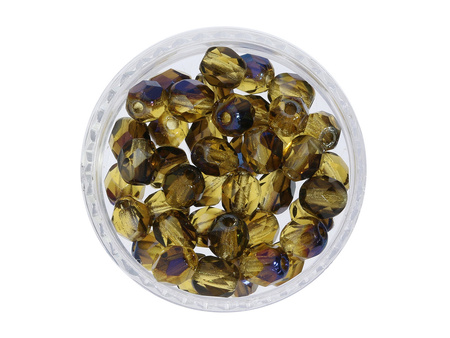 Firepolish™ / 4mm / Blue Iris / Topaz / 40szt