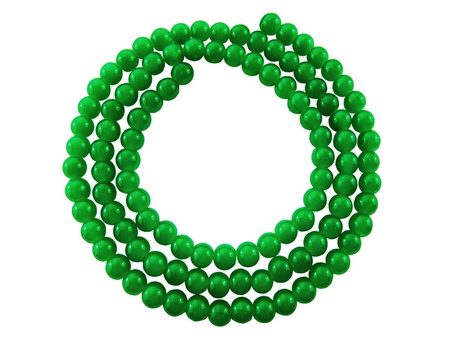 Koraliki MIST™ kula 8mm / zielony / otwór 1.8mm / 1sznur / 100 koralików