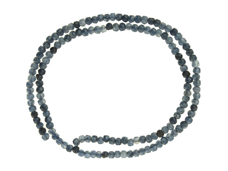 Chalcedon / rondelle / 2x3mm / granatowy / ok 145 szt / 1 sznur