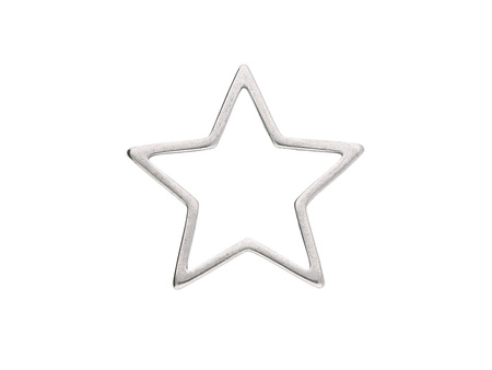 Gwiazdka / łącznik / stal chirurgiczna / 13mm / srebrny / 1szt