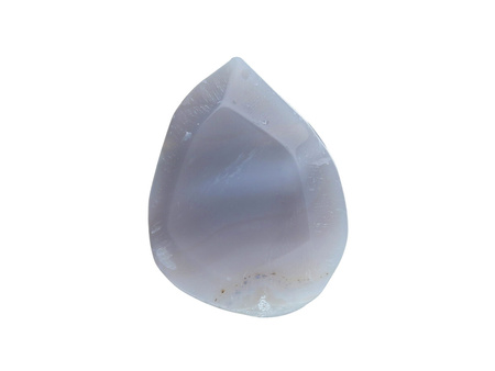 Agat / kropla nieregularna / fasetowana / 31x23x8mm / szary / 1szt