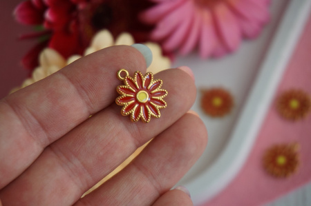 Gerber / zawieszka / stal chirurgiczna / 16mmx16mm / złoty / 1szt