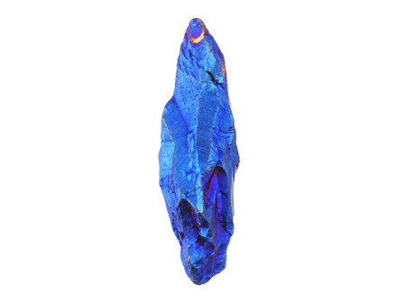 Kwarc tytanowy / grot nieregularny / 20x45x18mm / niebieski / 1szt
