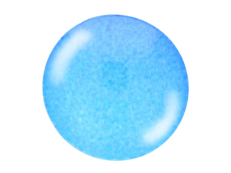 Kaboszon szklany z grafiką K14 PT1403 / niebieski / 14mm / 4szt