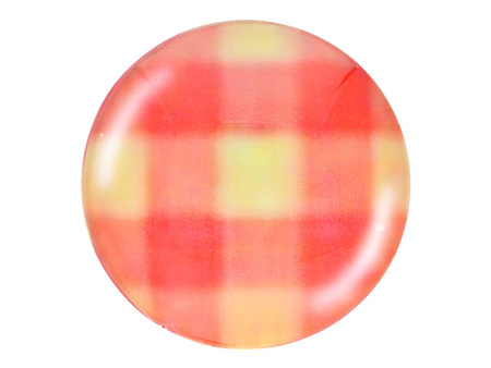 Kaboszon szklany z grafiką K20 PT1252 / pomarańczowy / 20mm / 2szt