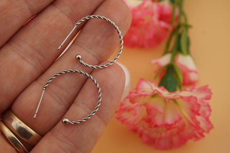 Sztyfty koła skręcane / stal chirurgiczna / 20mm / srebrny / 2szt