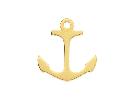 Kotwica / zawieszka / stal chirurgiczna / 11x10mm / złoty / 2szt