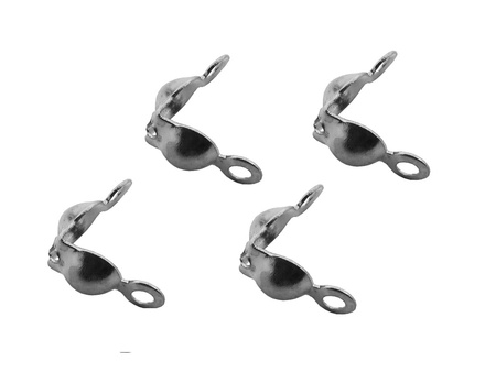 Łapaczki żeńskie, żelazne 7mm / kolor srebrny, oksydowany / otwór 1.2mm / 60szt