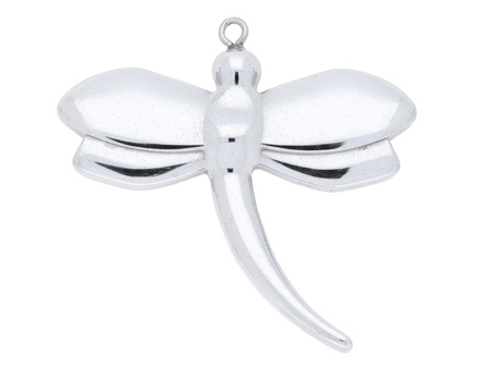 Hematyt / ważka / zawieszka / 48x48x7mm / Silver / 1szt